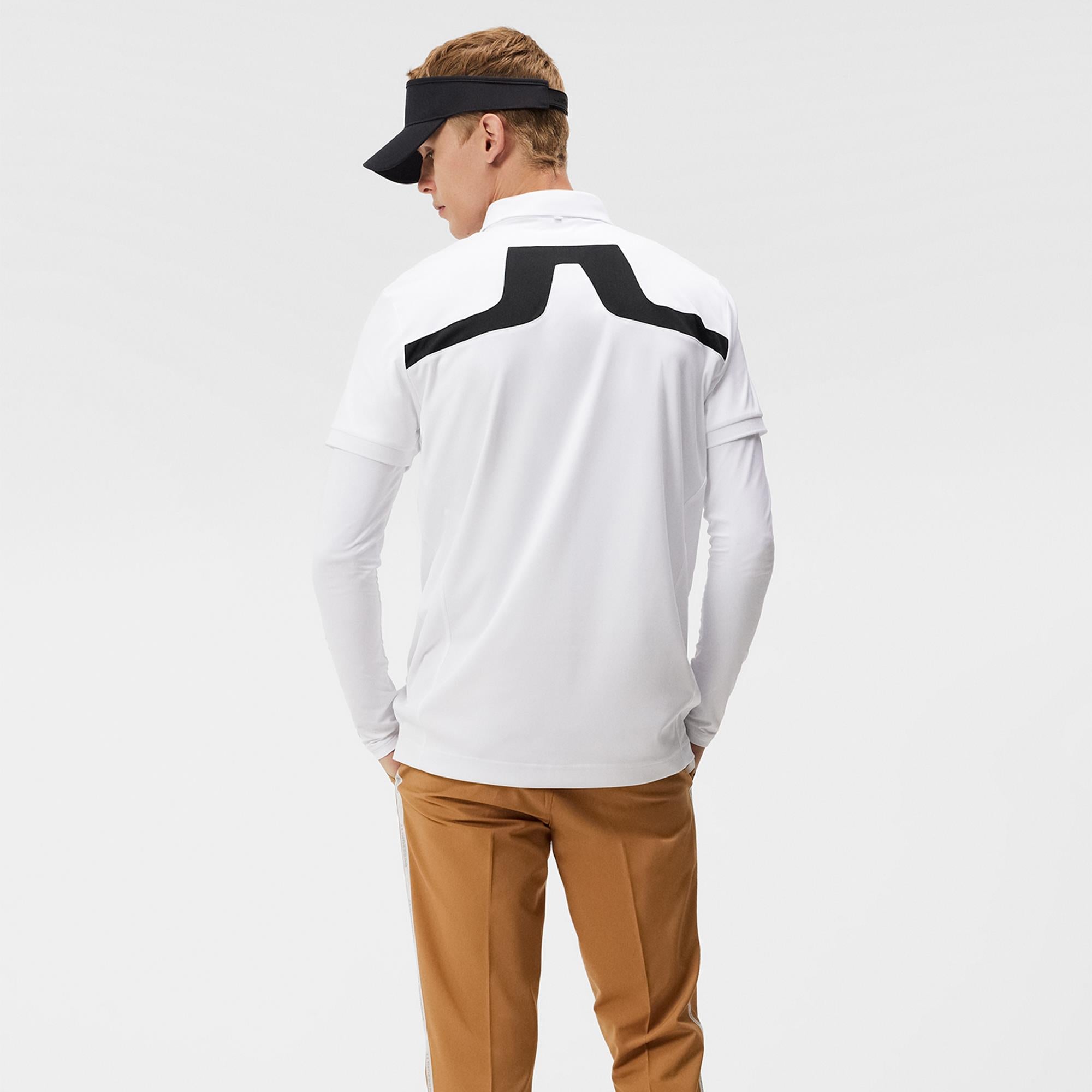 J Lindeberg KV Regular Fit Mens Golf Polo Shirt White